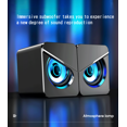 thumbnail image 3 of Computer speakers desktop usb wired home desktop games affect notebook subwoofer small power amplifier Upgraded version White, 3 of 5