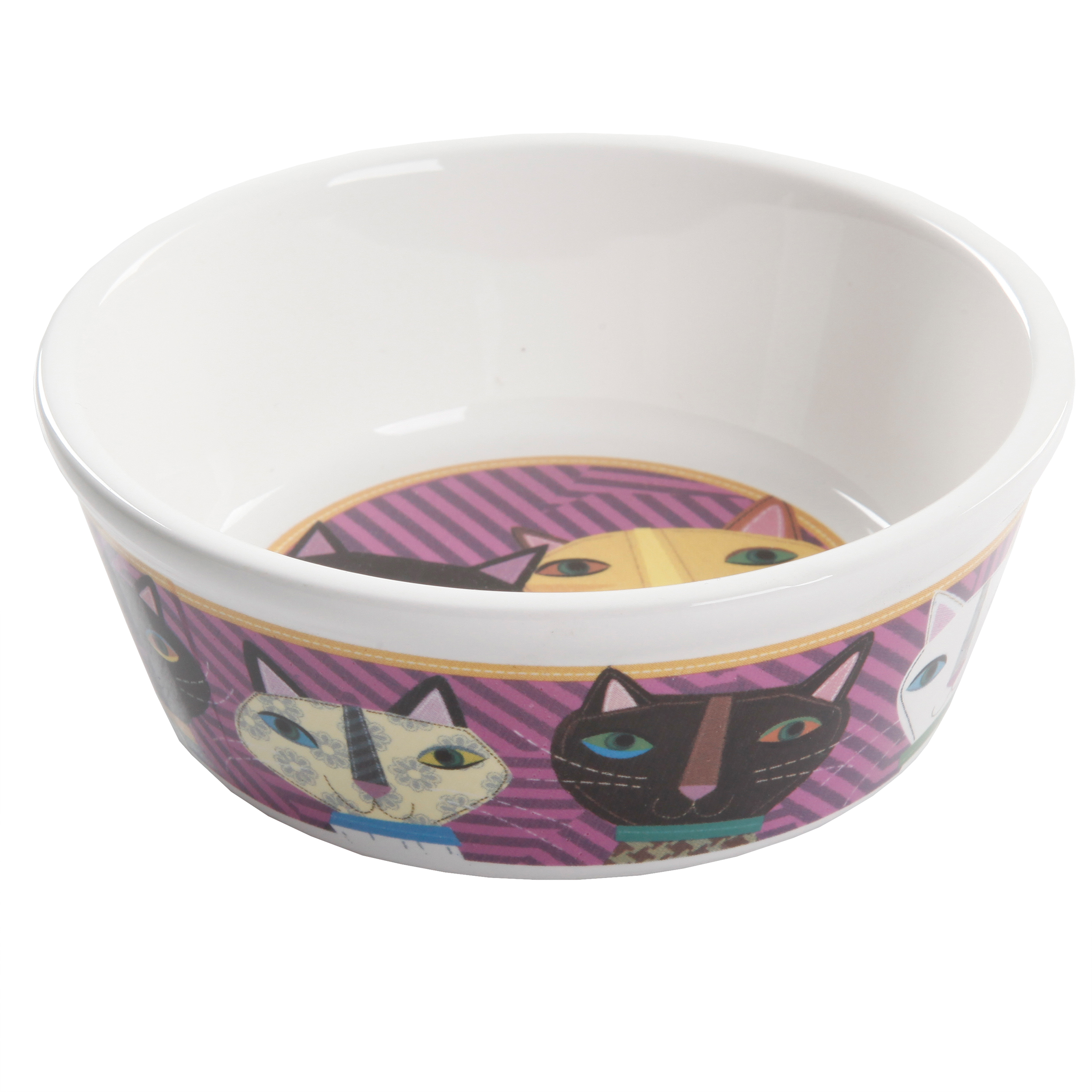 Generic Cat Water Bowl, 4.5", Multicolor