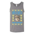 thumbnail image 2 of Wild Bobby, Have a Pretty Pretty Pretty Good Hanukkah Curb Larry, Hanukkah, Men Graphic Tank Top, Heather Grey, 3X-Large, 2 of 4