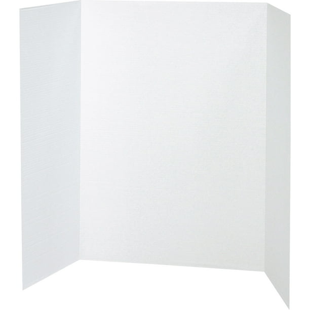 Pacon TriFold Corrugated Presentation Display Boards, 48" x 36", 24