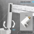 thumbnail image 5 of Wall Mounted Waterfall Rain Shower System With Handheld Shower Head, 5 of 8