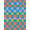 Multicolor, Pattern 17, variant on ODIKA Bedside Block Grid Checkerboard Hopscotch Playful Retro Storybook Pet Friendly & Kids Safe Play for Playroom, Bedroom, Reading Nook