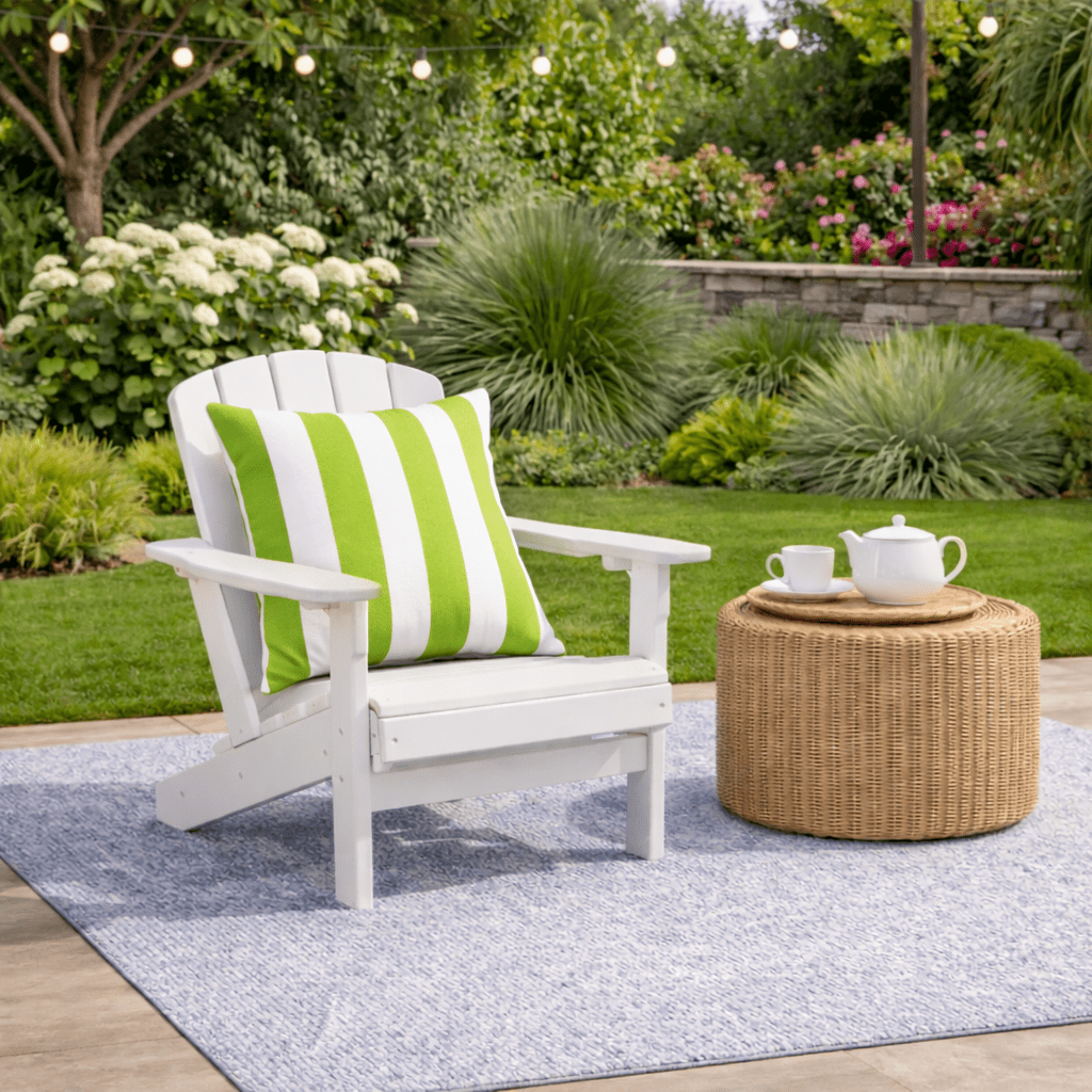 SDJPOI 2 Pack Outdoor Throw Pillows, 18x18 Inch Waterproof & Fade-Resistant Patio Cushions, Soft Decorative Pillows for Home, Garden