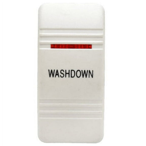 Carling Boat Rocker Switch Plate 37516 | Washdown White Actuator