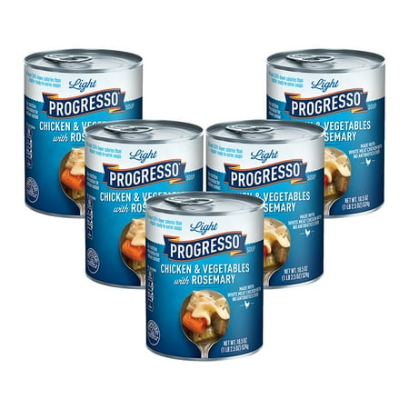 - (5 Pack) Progresso Light Chicken and Vegetables With Rosemary Soup, 18.5 oz