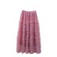 thumbnail image 3 of TaTaai Women Casual Solid Tulle Elastic Waist Layered Cake Skirt Knee Length Street Style Party Wear Lightweight Breathable Non-See-Through Stylish Skirt Gift, 3 of 5
