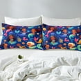 thumbnail image 5 of Mermaid Princess Twin Bedding Sets ,Black Duvet Cover Afro Comforter Cover,American African Magical Ocean Bed Set ,Shell Starfish Coral Cute Room Decor, 5 of 6