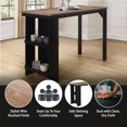 thumbnail image 6 of Hillsdale Furniture Knolle Park 3 Piece Wood Counter Height Dining Set, Black with Oak Wire Brush Finished Top, 6 of 20