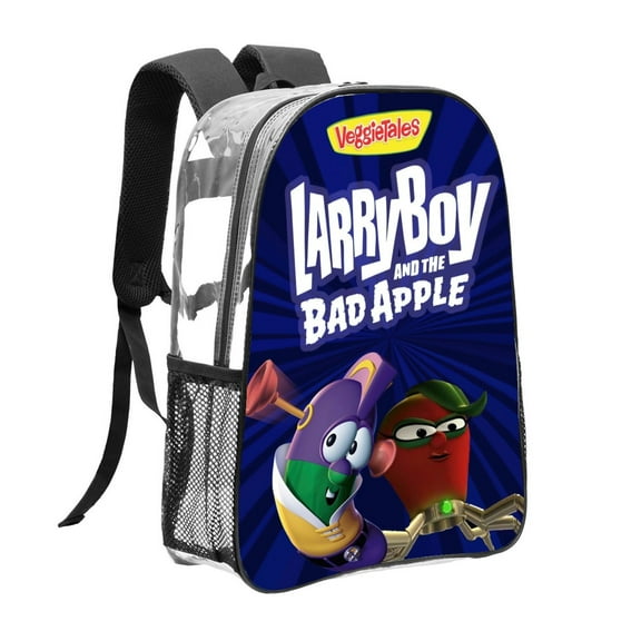 Veggietales Pattern Transparent Backpack Lightweight And fashionable Showcasing Personality And Leading The Trend