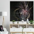 thumbnail image 3 of Design Art - Dark Blue Fractal Butterfly Flower, 3 of 5