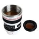 thumbnail image 1 of Taza de café reutilizable con lente de cámara de 350 ML Taza de viaje con aislamiento de acero (negro), 1 of 8