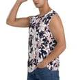 thumbnail image 3 of Haiem Men's Lilies Flowers Print Tank Tops Summer Sleeveless Cut Off Workout T-Shirts Fitness Vest Athletic Undershirts-XX-Large, 3 of 8