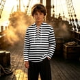 thumbnail image 2 of Weebloom Kids Boys Medieval Renaissance Pirate Shirt Long Sleeve Cosplay Shirt Dress Up Top Role Play Halloween Shirts,Size 3-16 Y, 2 of 5