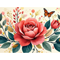 thumbnail image 4 of Colorful Floral Patterned Backdrop Banner Party Decorations Spring Festival Event Photography Props Background Decor Happy Gathering Celebration Decorations, 4 of 4