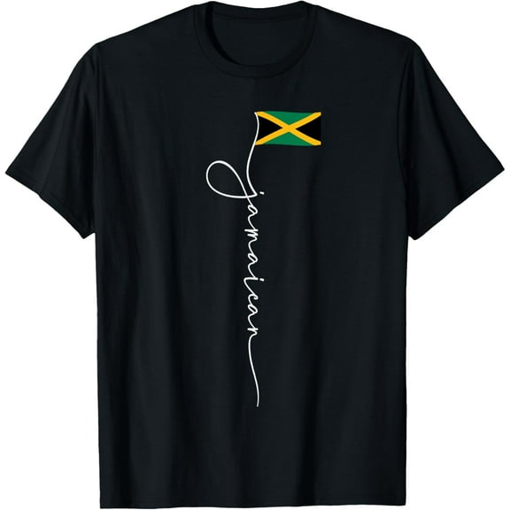 100% pure cotton for both men and womenJamaica Signature Jamaican Flag T-Shirt