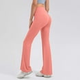thumbnail image 3 of biudgviw Flare Leggings for Women High Waisted Butt Lifting Athletic Yoga Pants Lightweight Casual Bootcut Gym Workout Pants, 3 of 4