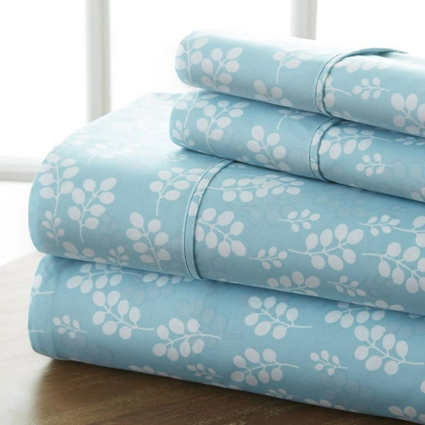 Noble Linens 4Piece Sheet Set Wheatfield Patterned