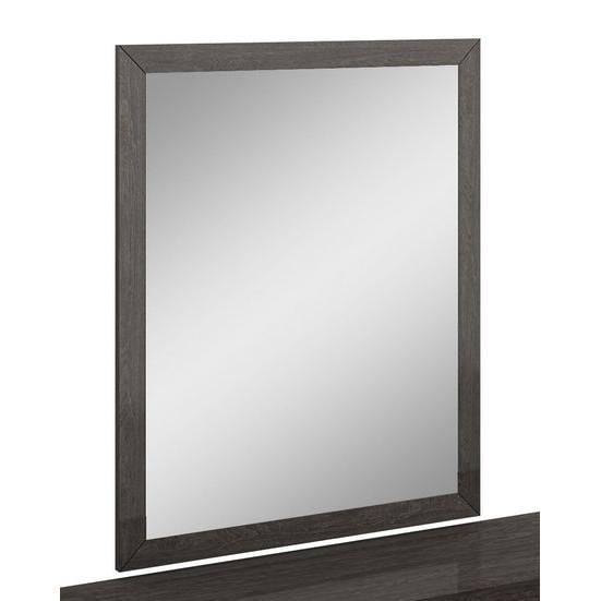 Home Roots Beddings 329650 Refined High Gloss Mirror, Grey - 43 in.