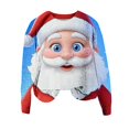 thumbnail image 4 of Christmas Sweater Women Soft Sweaters for Women Loose Fit Christmas Print Round Neck Long Sleeve Pullover Sweater for Comfort, 4 of 4