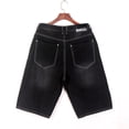 thumbnail image 5 of QHFBli Mens Baggy Jeans Men's Hop Large Loose Solid Color Bag Sports and Leisure Trendy Jeans Quarter Pants, 5 of 9