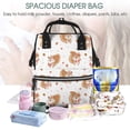 thumbnail image 5 of Fuzoiu Squirrel Giving A Gift Print Diaper Bag Backpack,Baby Essentials Travel Tote,Multi function Waterproof Diaper Bag, Travel Essentials Baby Bag - Unisex, 5 of 6