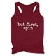 thumbnail image 2 of Camisetas sin mangas para beber para mujeres, niñas adultas, verano, playa, gráfico divertido, espalda cruzada, chaleco, blusa con refranes Fridja  qr1154, 2 of 5