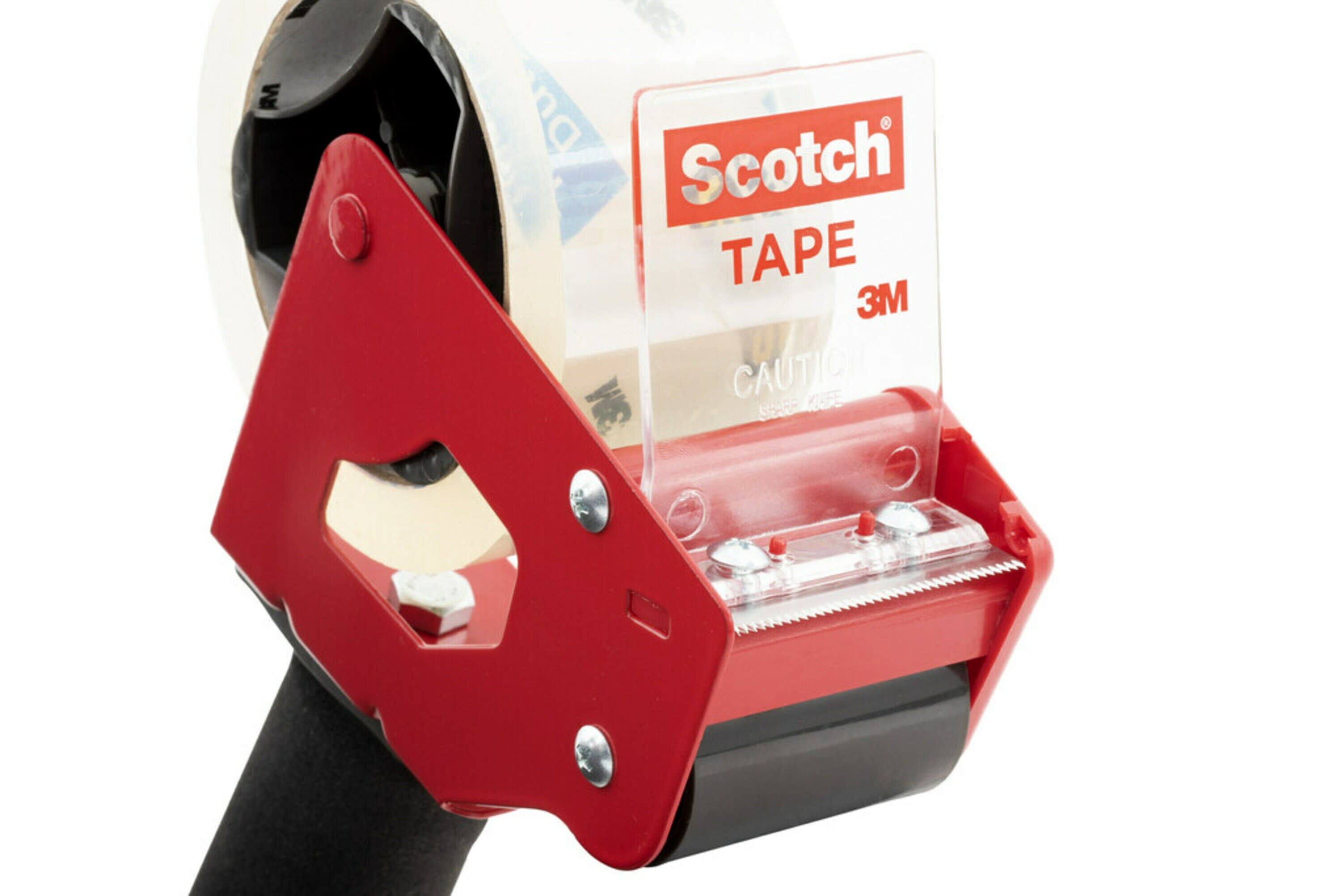 Scotch Heavy Duty Shipping Packing Tape, Clear, 1.88 in. x 54.6 yd., 1 Tape  Roll with 1 Heavy Duty Dispenser 