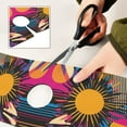 thumbnail image 6 of Yayeee Faucet Mat for Kitchen Sink 14.7" Diatomite Long Splash Guard Pad, Futuristic Circles, 6 of 7