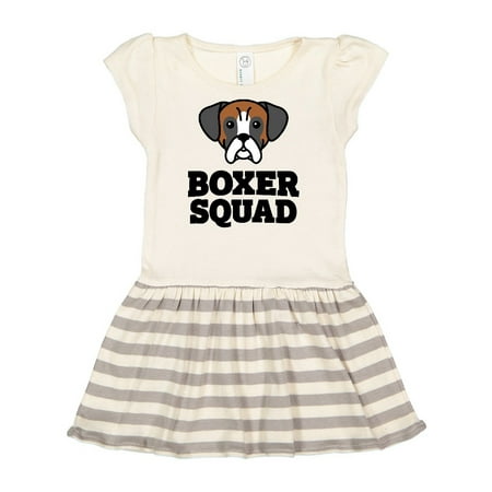 

Inktastic Dog Boxer Squad Gift Toddler Girl Dress