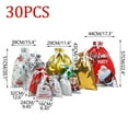 thumbnail image 2 of Oioii Christmas Drawstring Gift Bags,Reusable Eco-Friendly Drawstring Sacks for Holiday Wrapping Party Favors, H(30/10styles), 2 of 5
