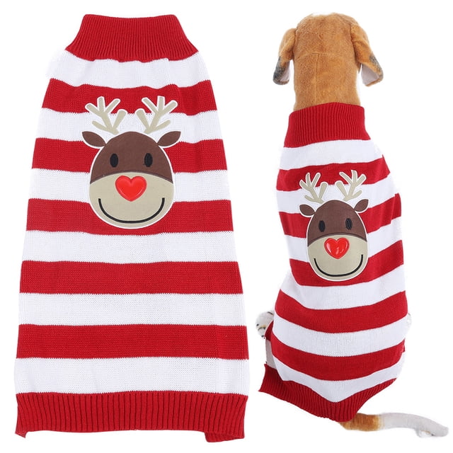 Invierno suave cálido Navidad lindo perro ropa para perros pequeños mascotas cachorro reno suéter ropa traje
