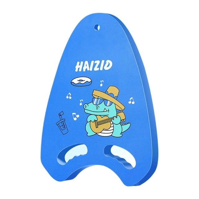 Tabla de natación, tabla de natación, flotadores de piscina con asas de 2 orificios, tabla de natación Caimán azul