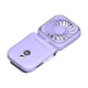thumbnail image 4 of Ventilador pequeño, miniventilador portátil, recargable, compacto, plegable, con clip para la cintura, para maquillaje, dormitorio, hogar, oficina, Púrpura, 4 of 9