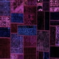 thumbnail image 1 of Ahgly Company Indoor Square Patchwork Purple Transitional Area Rugs, 7' Square, 1 of 4