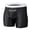 1Pack:Black, variant on TANBOM Men's Extended Length Nylon Boxer Briefs Comfortable Breathable Bulge Enhancing Pouch Black M