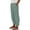 30# Army Green, variant on RPVATI Women Linen Pants Summer Wide Leg Elastic Waist Drawstring Beach Pants Loose Fit Side Button Lightweight Trousers with Pockets Khaki S