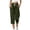 Army Green, variant on Waffle Knit Capri Pants for Women Lightweight Casual Drawstring Elastic High Waist Comfy Lounge Cropped Trousers Loose Straight Leg Jogger Capris with Pockets