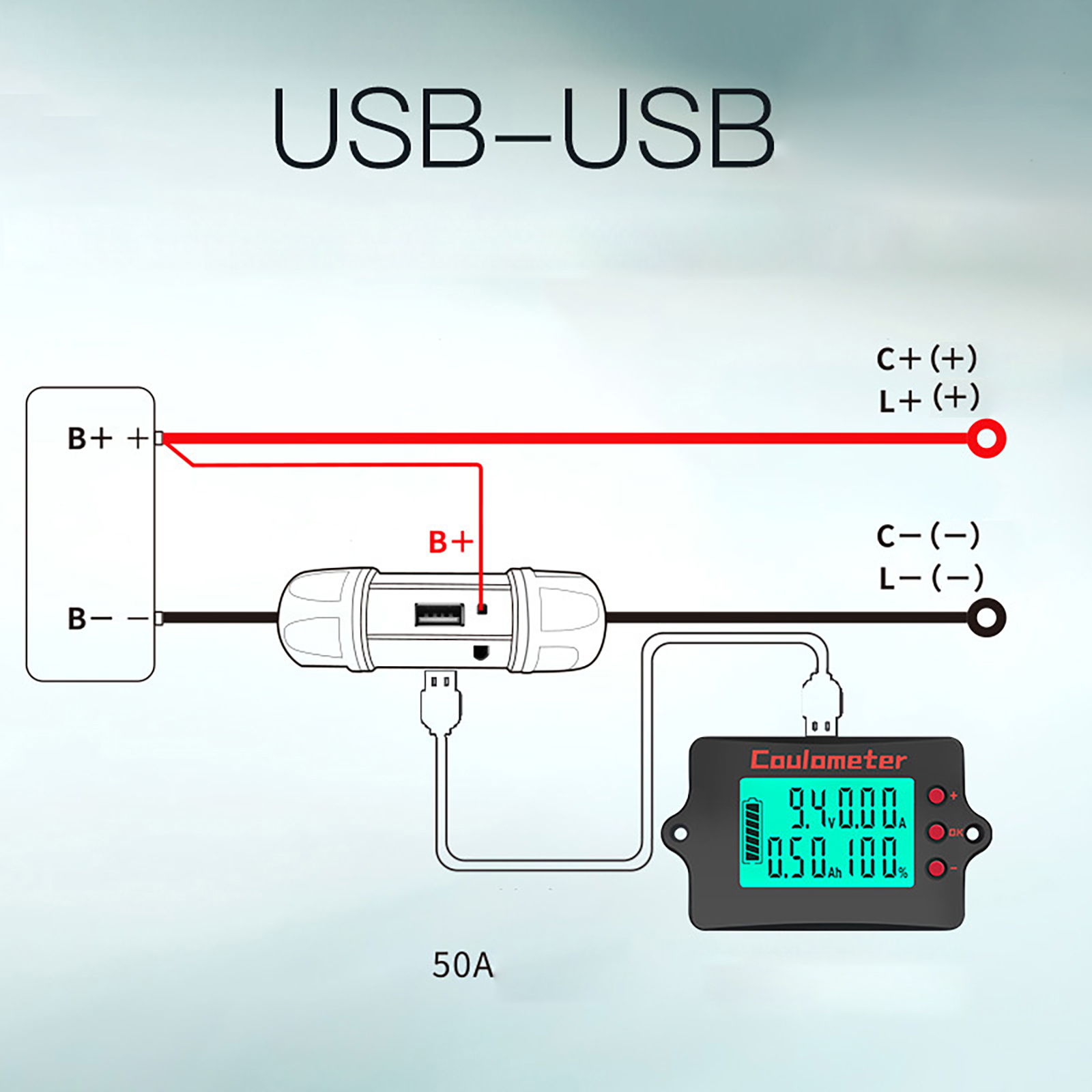 Digital Power Meter with Energy Storage Multifunction Voltages & Current Meter for Monitoring Voltages & Current Up to 100A