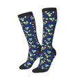 thumbnail image 2 of Bingfone Compression Socks for Women and Men Long Socks for Running Athletic Cycling Nurse-Lemons And Chili, 2 of 8