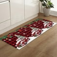 thumbnail image 5 of Kitchen Rugs and Mats Set of 1 Christmas Farm Truck Xmas Tree Bird Snow Red Plaid Kitchen Sink Mat,Non-Slip Area Runner Rug,Washable Floor Mat for Home Dining Room Office 18"x47", 5 of 6