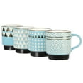 thumbnail image 4 of Gibson Home Primevalley 14 oz 4-Pack Stoneware Stackable Mugs, 4 of 5