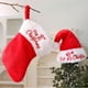 thumbnail image 1 of Adornos de Papá Noel de Peluche, Calcetines Navideños, Bolsas de Regalo, Decoración para El Árbol de Navidad | Material: Poliéster Rojo | Set de Adorno Navideño para El Árbol y Bolsa de Regalo | 80 G, 1 of 7