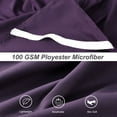 thumbnail image 4 of PiccoCasa Bed Skirt Double Brushed Microfiber with Dust Ruffle, King Dark Purple, 4 of 8