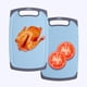thumbnail image 4 of Fiudx Ofertas relámpago del día Tablas de cortar de plástico para cocina, aptas para lavavajillas, diseño de doble cara, tabla de cortar extragrande para carne, mango de fácil agarre, antideslizante,, 4 of 7