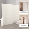 thumbnail image 2 of Folding Retractable Paper Room Divider Panel 63" High x 79" Wide, Portable Privacy Screen Partition Wall for Room Separation, Suitable for Various Scenarios, Offices, Party, Background, Salon, 2 of 5