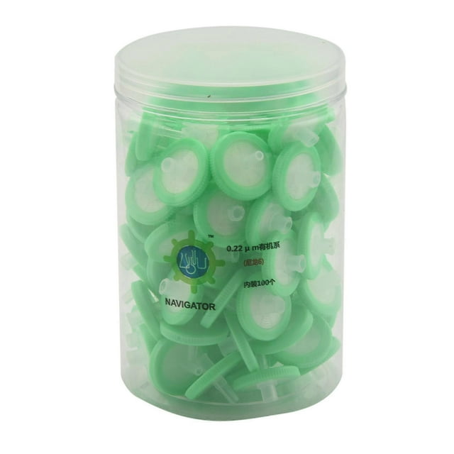 100PCS 25mmx0.22Um Syringe Filter Filter Head Organic Water System PTFE Filter Laboratory Equipment