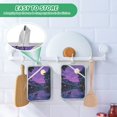 thumbnail image 4 of Yayeee Pot Holders Kitchen Heat Resistant with Pocket 7"x9.8" Cotton Oven Cooking Hot Pads, Purple Street, 4 of 7