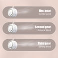 thumbnail image 3 of Ventilador de cuello manos libres Ventilador portátil recargable por USB Ventilador plegable de 360 Tomshoo  Albaricoque, 3 of 7