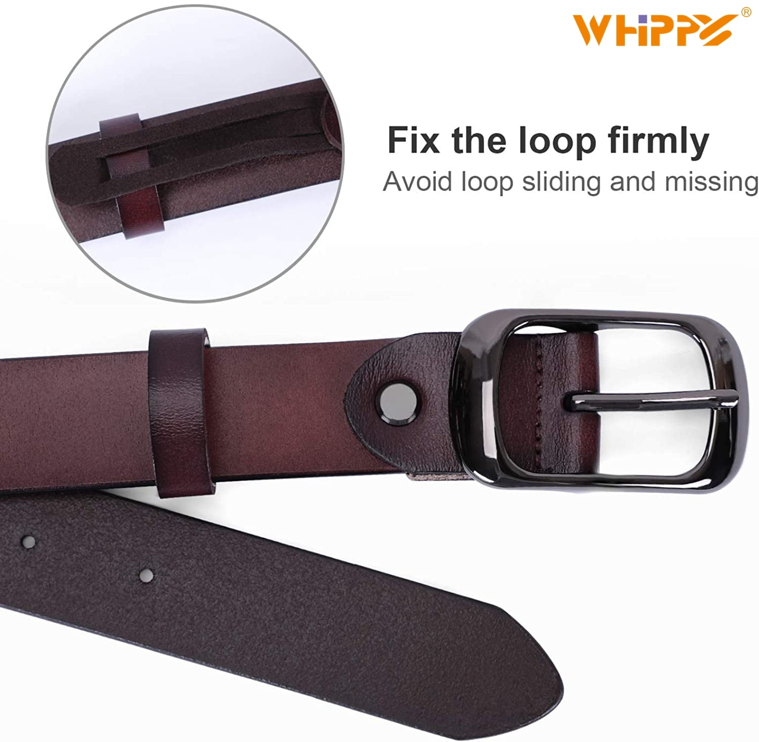 Whippy Set of 4 Women's Skinny Leather Belt