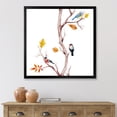 thumbnail image 3 of Designart 'Little Birds Sitting On The Tree Branches IV' Traditional Framed Art Print, 3 of 4